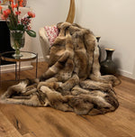 Load image into Gallery viewer, Coyote Fur Blanket - Throw
