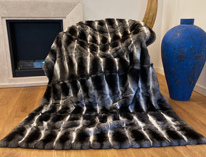 Chinchilla Fur Blanket - Chinchilla Fur Throw Cashmere