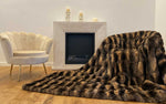 Load image into Gallery viewer, Chinchilla fur blanket in custom made measurements
