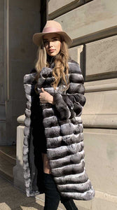 Very stylish chinchilla fur coat from Douvlos furs